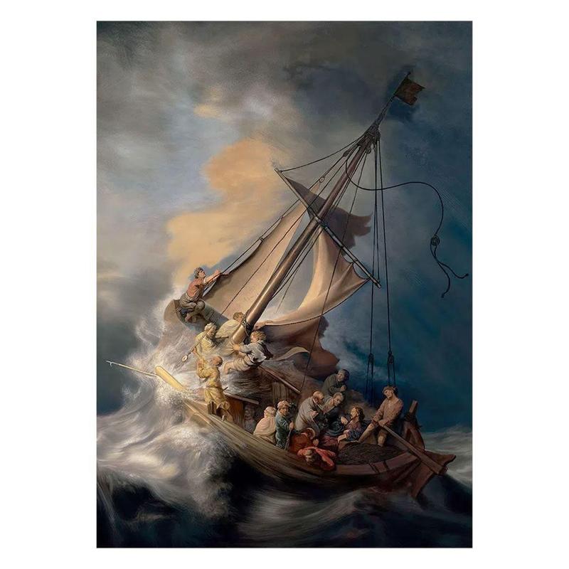 Quebra Cabeca - Puzzle 1000 - Tempestade Mar da Galileia - 04211